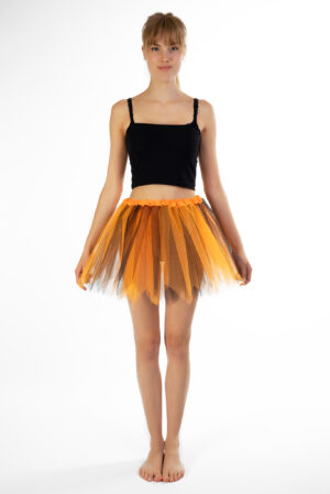 Zwart Oranje Tutu Rokje Heks Petticoat Halloween Tule Rok Kinderen Volwassenen 1