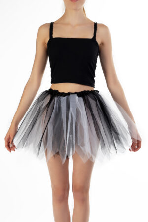 Zwart Wit Tutu Rokje Zombie Petticoat Halloween Tule Rok Kinderen Volwassenen