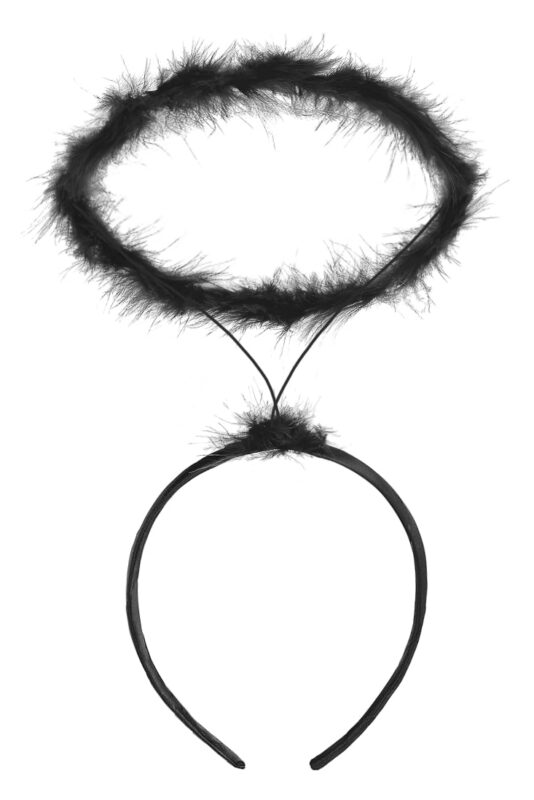 Zwarte Engel Haarband Halo Diadeem Aureool Black Angel Zwart