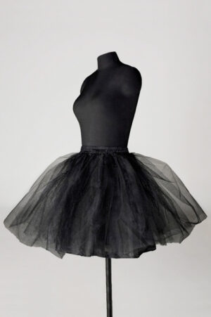 Zwarte Petticoat Tutu Rok Tule Ballet Black Swan Onderrok