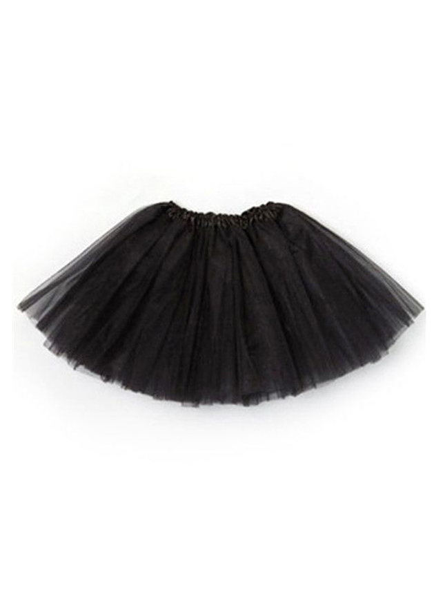 Verwonderlijk Dunne zwarte tutu petticoat tulerok - FeestinjeBeest.nl CE-78