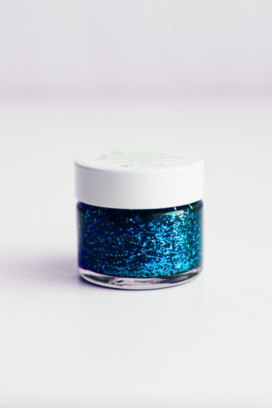 Glitters blauw